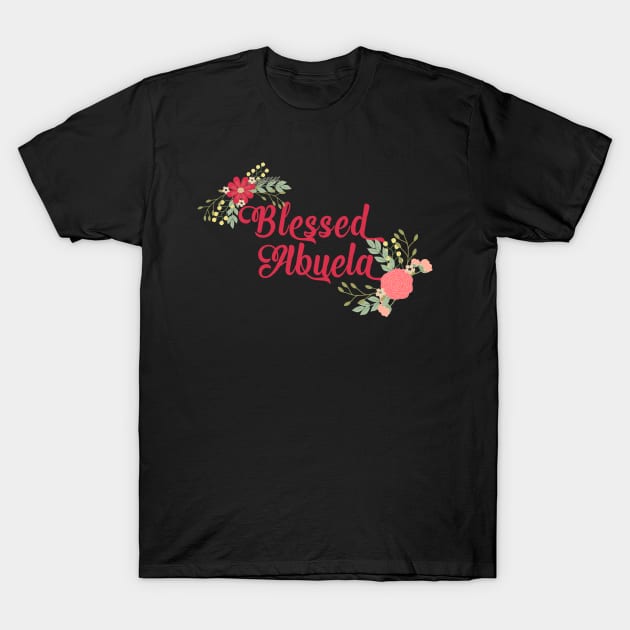 Blessed Abuela Floral Christian Grandma Gift T-Shirt by g14u